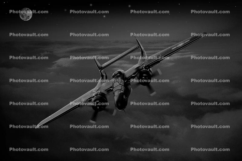 P-61 Black Widow, Night Fighter, milestone of flight