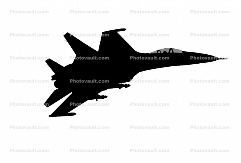 Sukhoi SU-27 Silhouette, shape, logo