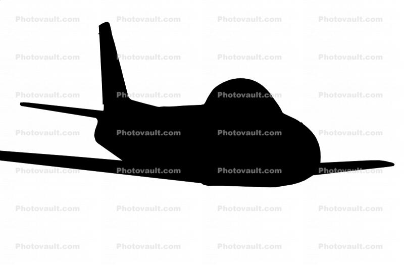 F-86 Sabre silhouette, logo, shape
