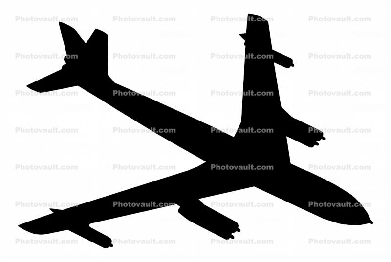 Boeing B-47 Stratojet Silhouette, shape, logo