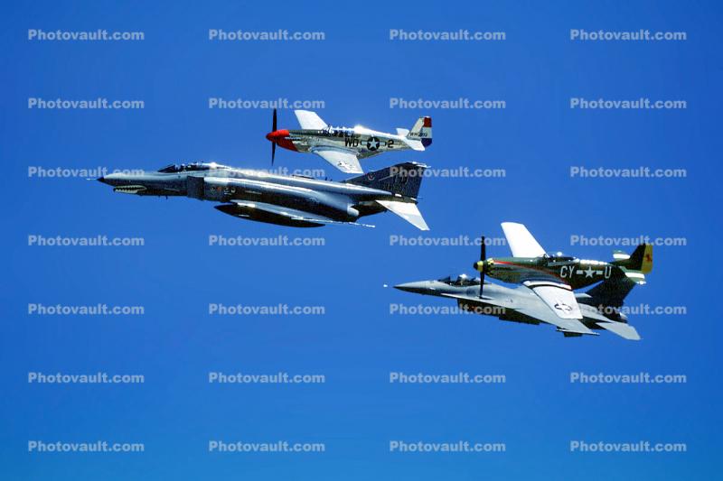 Heritage Flight Formation, airborne, flying