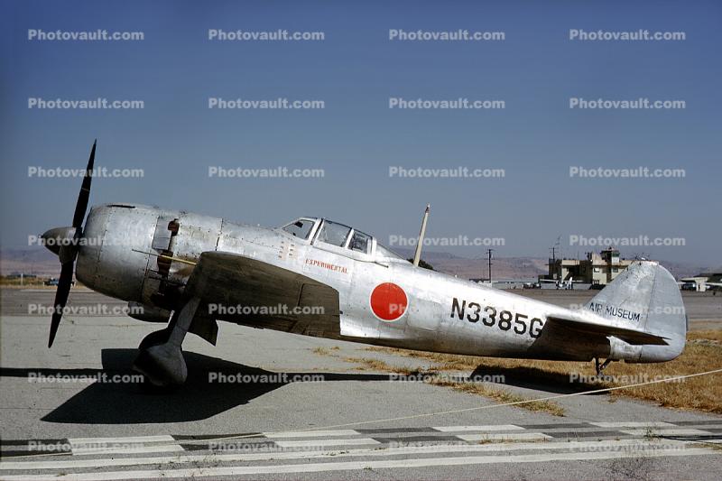 Kawanishi N1K2-J Shiden Kai, Japanese Air Force, N3385G, WW2, Aircraft, Roundel