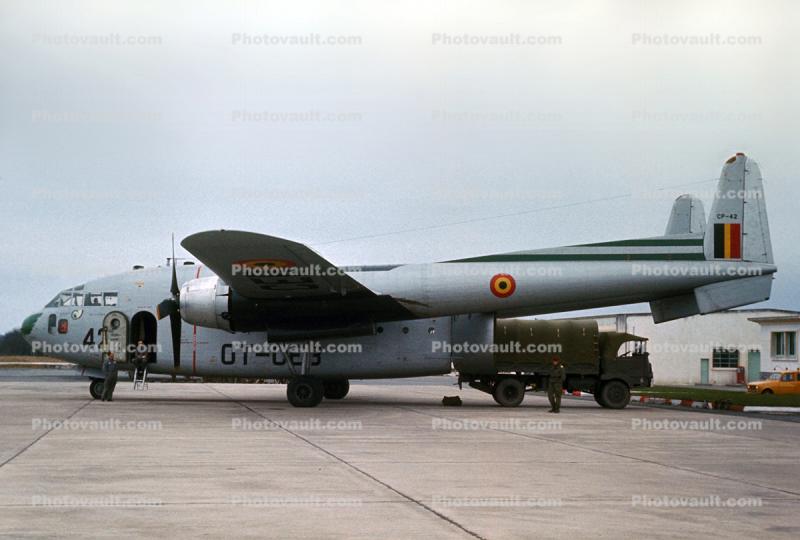 OT-CEB, CP-42,  Fairchild C-119 "Flying Boxcar", Belgian Air Force
