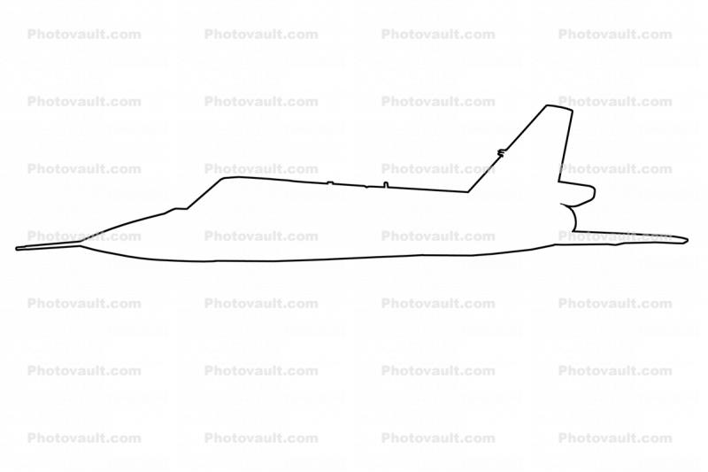 Convair F-106 outline