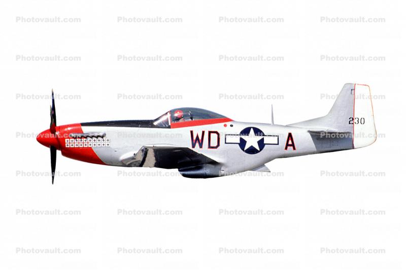 North American P-51D Mustang, photo-object, object, cut-out, cutout