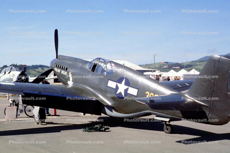 North American P-51A Mustang, P-51A-1NA Polar Bear, tailwheel