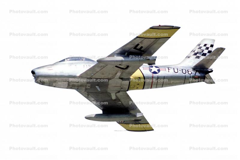 F-86 Sabre, USAF, photo-object, object, cut-out, cutout