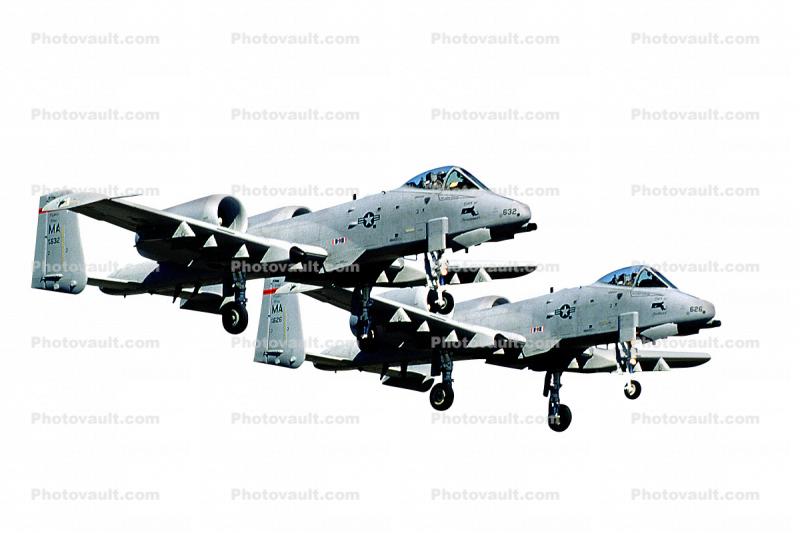 A-10 Thunderbolt, Warthog, photo-object, object, cut-out, cutout