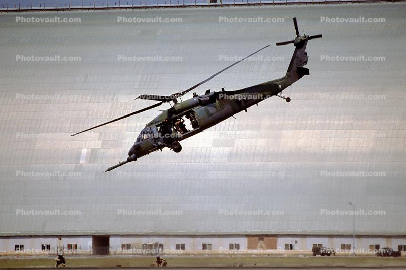 Sikorsky SH-60 Blackhawk, USAF, airborne, flight, flying, Moffett Field