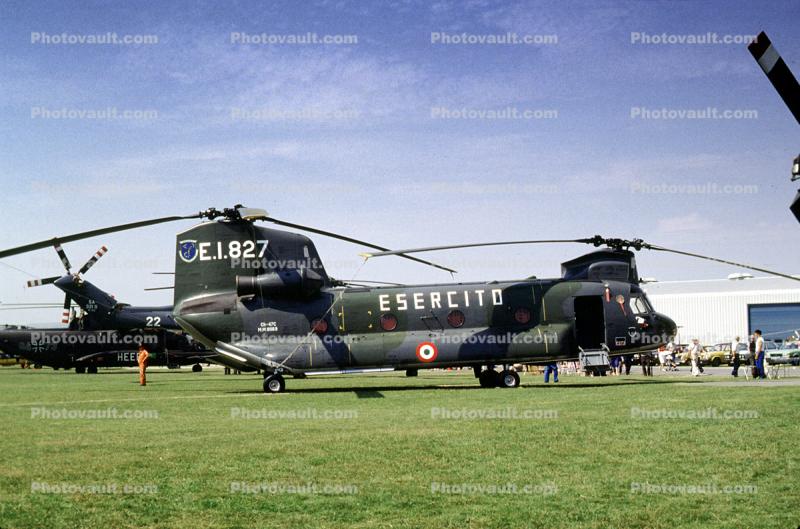 E.I.827, Esercito, Agusta-Boeing 47 Chinook, Italian Army, Italy, EI827, GLA - Gruppo Lavoratori Anziani D?Azienda - Agusta