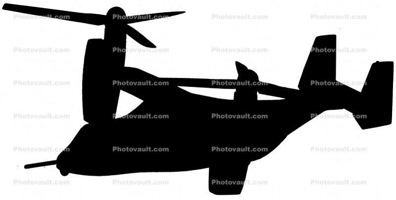 V-22 Osprey silhouette, logo, shape