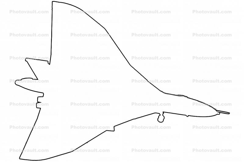 Vulcan Bomber, V-Series Bomber outline, line drawing, shape
