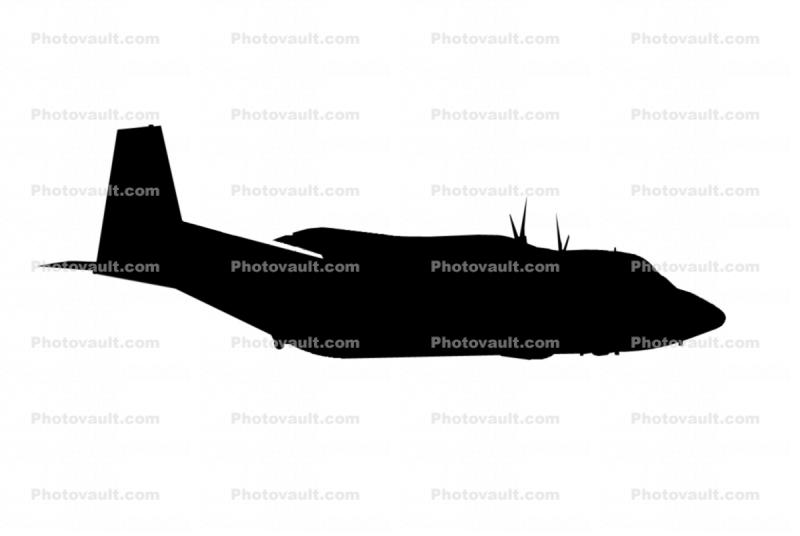 CASA C-212 Aviocar Silhouette, shape, logo