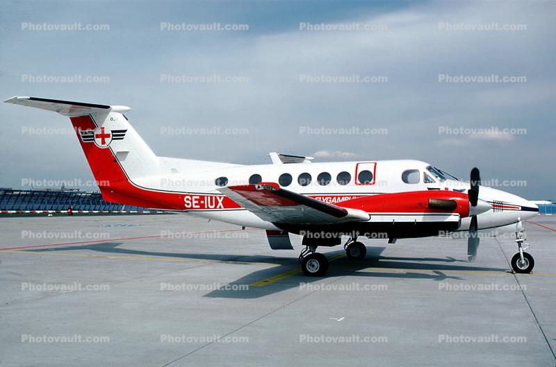 SE-IUX, Beech 200 King Air, SOS Flygambulans, PT6A
