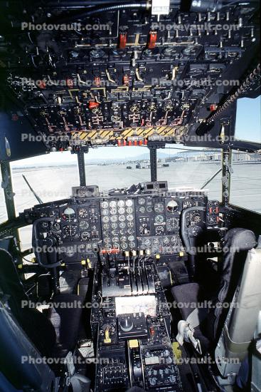 Cockpit, AC-130H Spectre, Spooky, Gunship, 6573, 69-6573, "Heavy Metal", Nellis Air Force Base, Attack Aircraft