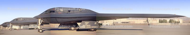 88-0331, Spirit of South Carolina, B-2 Stealth Bomber, Nellis Air Force Base, Panorama