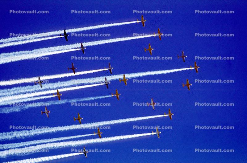 Air Show, Flight Squadron, Smoke Trails