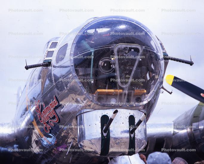Chin Turret Machine Gun, nose, B-17 Flyingfortress