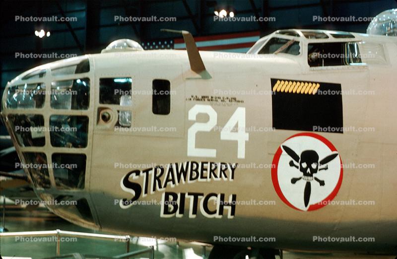 Nose Art, B-24 Liberator, noseart, Strawberry Bitch