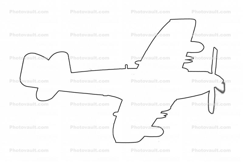 Fairey Firefly AS-6 outline, line drawing