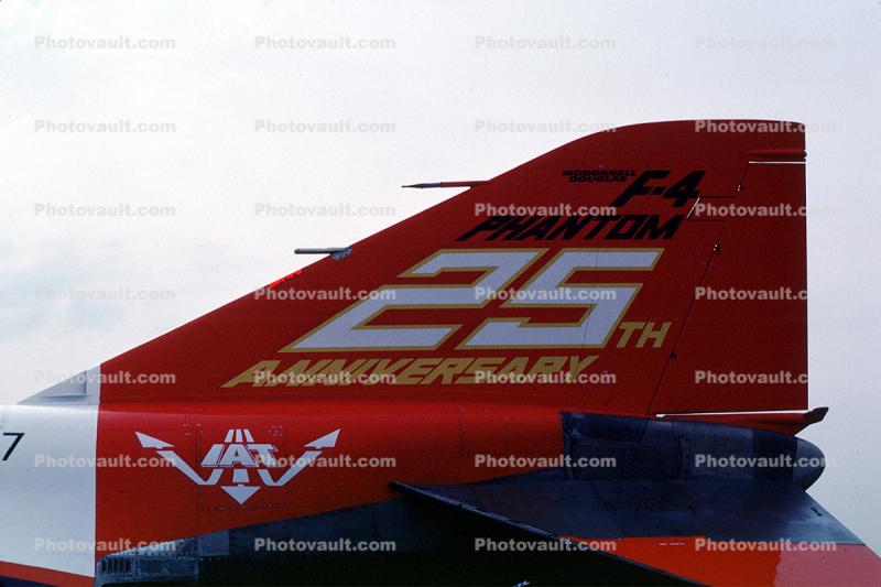 25th Anniversary, IAT, Tail, McDonnell Douglas F-4 Phantom, logo, shield, emblem