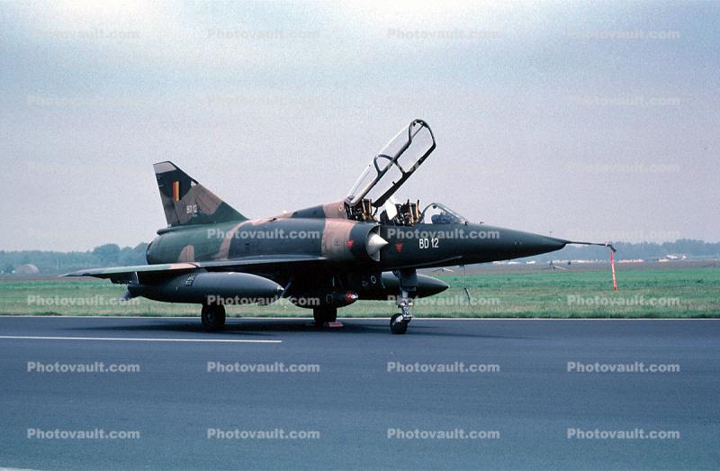 BD-12, Dassault Mirage 5BD, Belgian Air Force fighter aircraft, jet, airplane, plane, aviation, Belgium