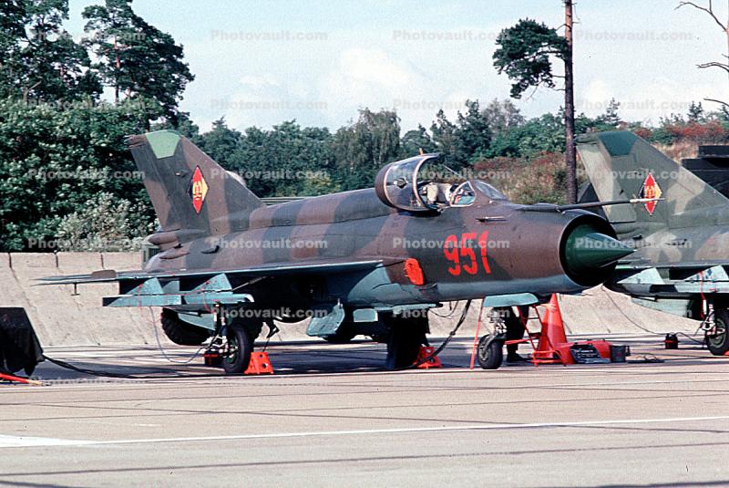 951, MiG-21, Jet Fighter, East German Air Force, Air Forces of the National People's Army