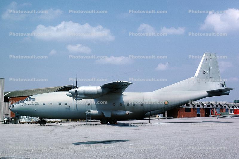 1516, Ethiopian Air Force, An-12B Cub, Addis Ababa, Dire Dawa, Milan Malpensa Airport