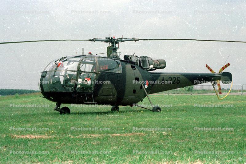 A-226, Aerospatiale SE3160 Alouette III, Heavy Lift Helicopter, Royal Netherlands Air Force, Dutch, RNAF, Nederlandse