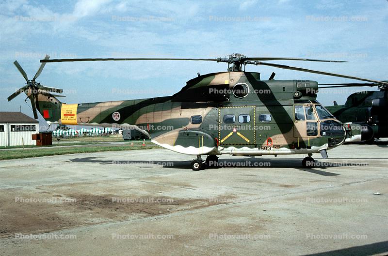 9503, Aerospatiale SA330C Puma, 1004 Helicopter, For?a A?rea Portuguesa, Portuguese Air Force