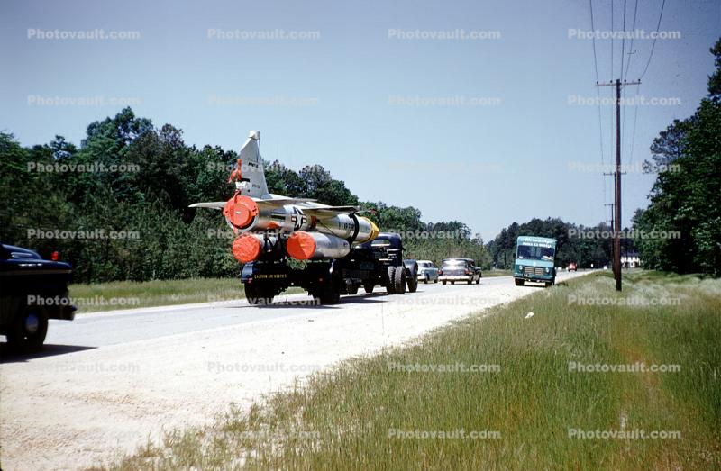 CIM-10A Bomarc Missile, Cruise Missile, Wide Load, Oversize, UAV, 1950s