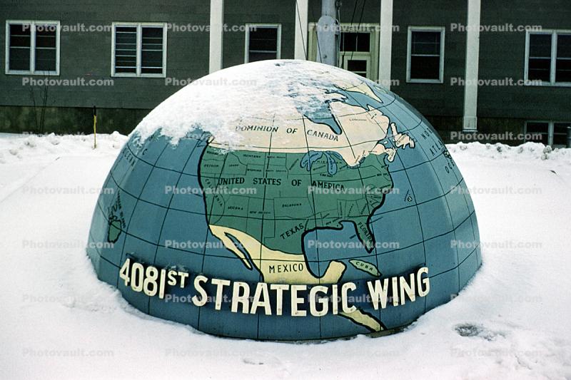 4081st Strategic Wing, Map, Globe, 1950s
