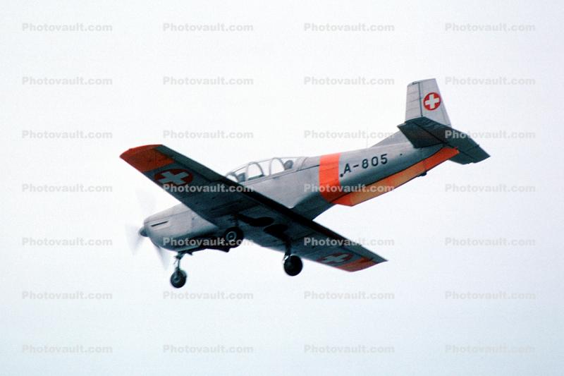 A-805, Pilatus P-3, training aircraft, trainer, Swiss Air Force