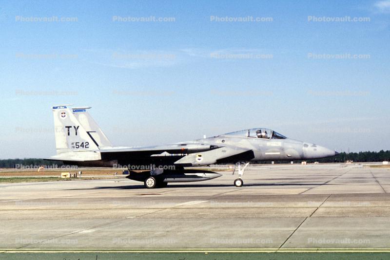 F-15C, USAF, 78-542, 542, Tyndall AFB, Florida