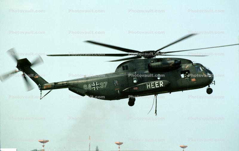 84+37, VFW CH-53G, Luftwaffe Helicopter, HEER, German Army Aviation, flight, flying, airborne, Heeresflieger