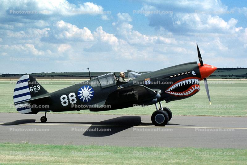 P-40E-1 Warhawk 663, Flying Tigers, AVG, 663/88