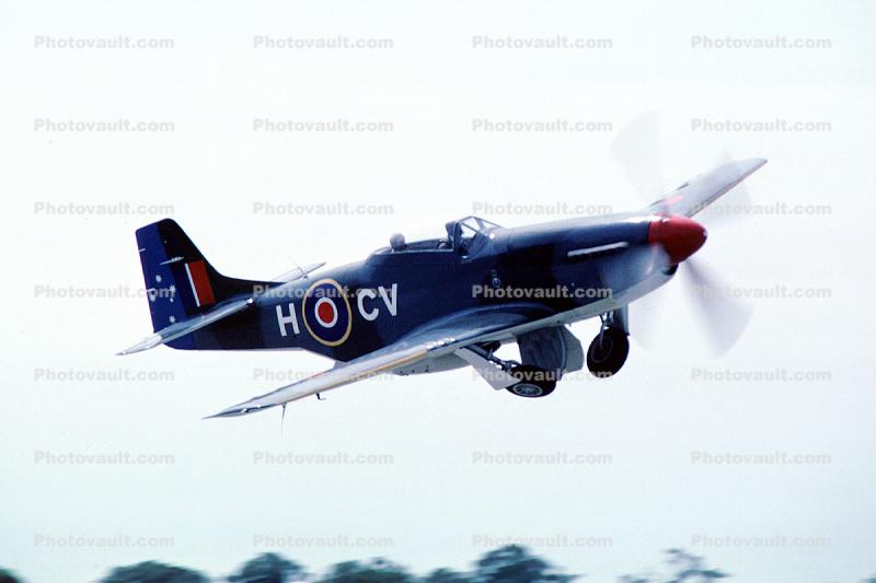 British P-51, spinning prop, propeller, flight, flying, airborne, RAF, P-51D