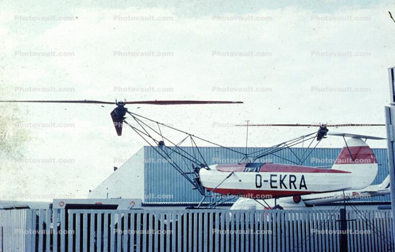 D-EKRA, Focke-Wulf FW 61, Twin Engine Helicopter, VTOL, Twin Engine, Rotors