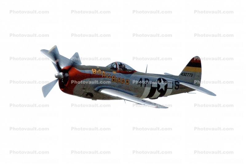 Republic P-47 Thunderbolt photo-object, object, cut-out, cutout, spinning prop, propeller