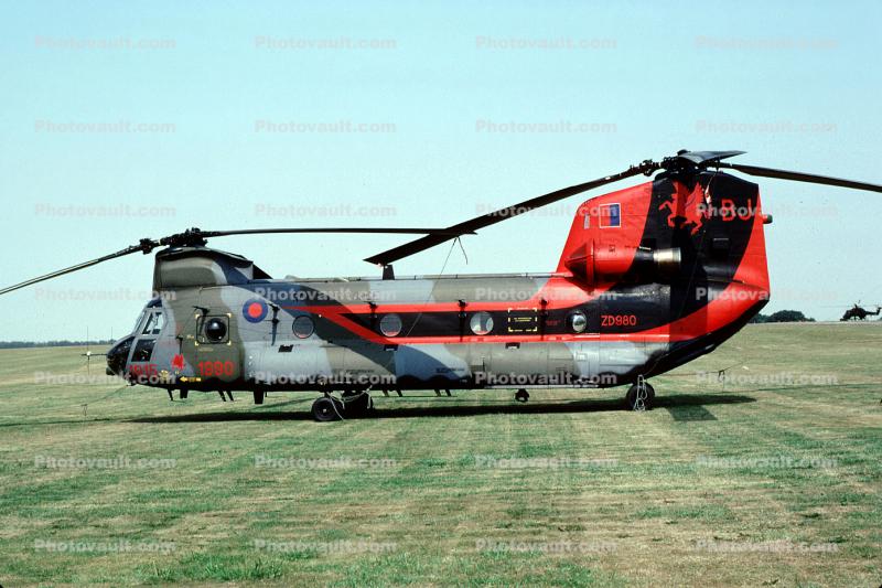 ZD980, Boeing Vertol CH-47C, HC1, RAF