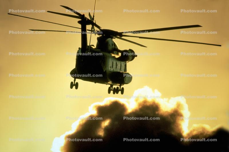 airborne, flight, flying, Sikorsky CH-53 Stallion