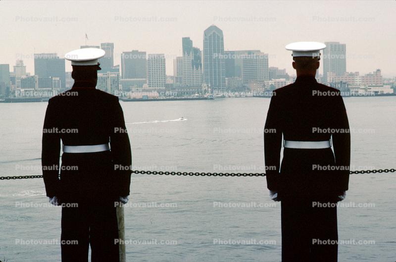 Coming into Port, San Diego skyline, California, Uniform Blues