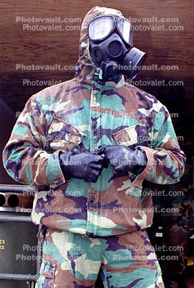 camouflage, gas mask, chemical warfare, biological, man, soldier, Monterey, Operation Kernel Blitz, urban warfare training