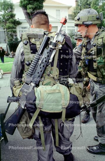 soldier, M16 Rifle, Operation Kernel Blitz, urban warfare training