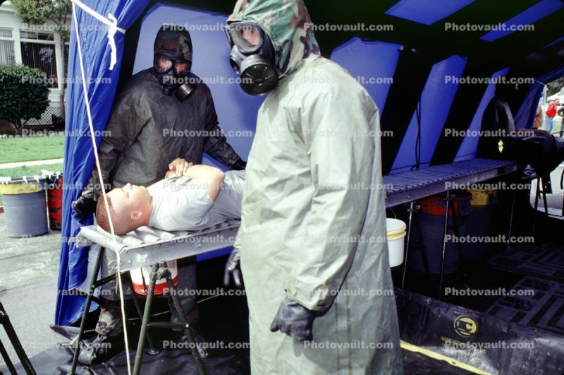 gas mask, chemical warfare, biological, suits, bio-chem, casualty, Operation Kernel Blitz, urban warfare training