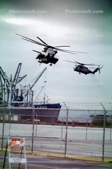 ships, Sikorsky CH-53E Super Stallion, flight, flying