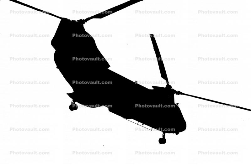 CH-46 silhouette, mask, logo
