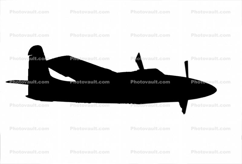 Grumman F7F Tigercat Silhouette, logo, shape