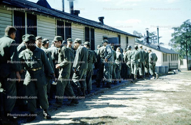 Korean War Soldiers, Barracks, Building