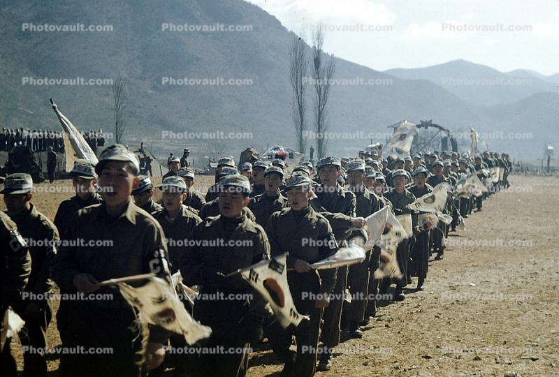 on the March, Korean War